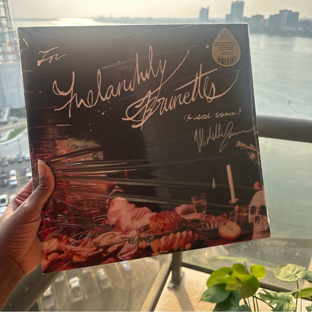 Japanese Breakfast Melancholy Brunette Vinyl Record - Black Cover (warped)